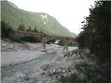 Monte Scinauz most preko Bele v Lužnici